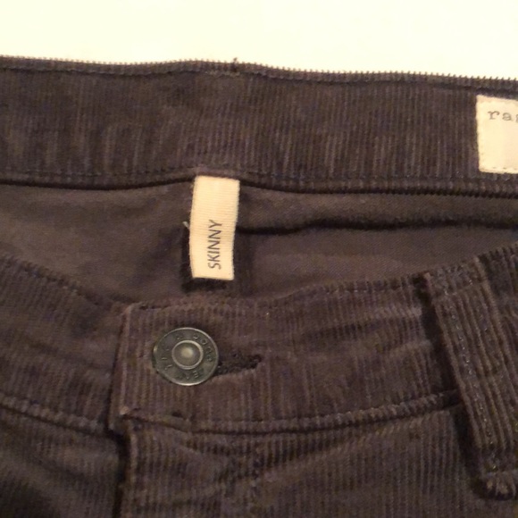 Rag and Bone pin cord skinny chocolate brown size 31 - Picture 5 of 12